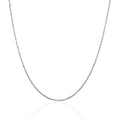 10k White Gold Solid Diamond Cut Rope Chain (1.40 mm) | BIJOLINA