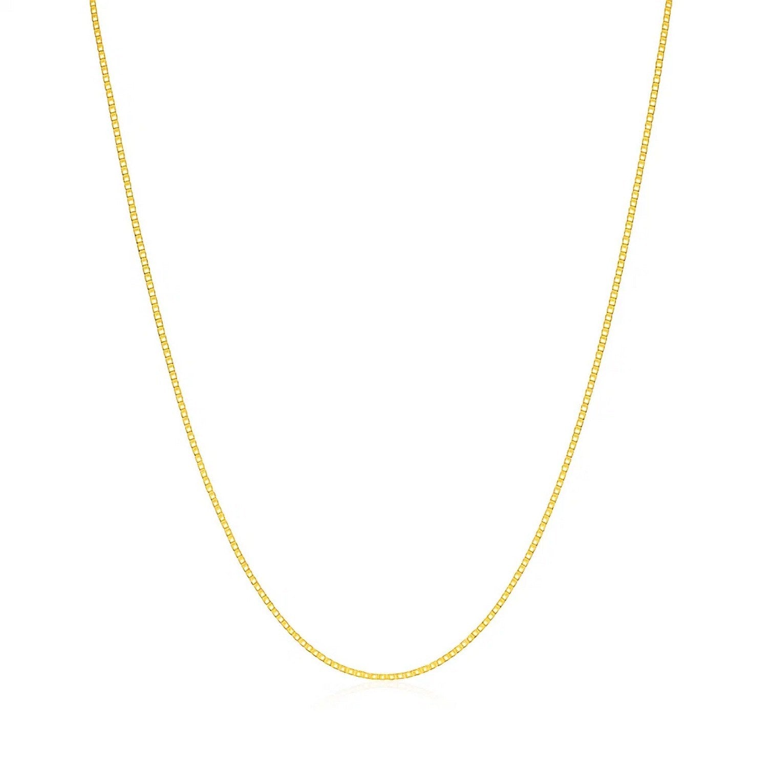 14k Yellow Gold Classic Box Chain (0.60 mm)