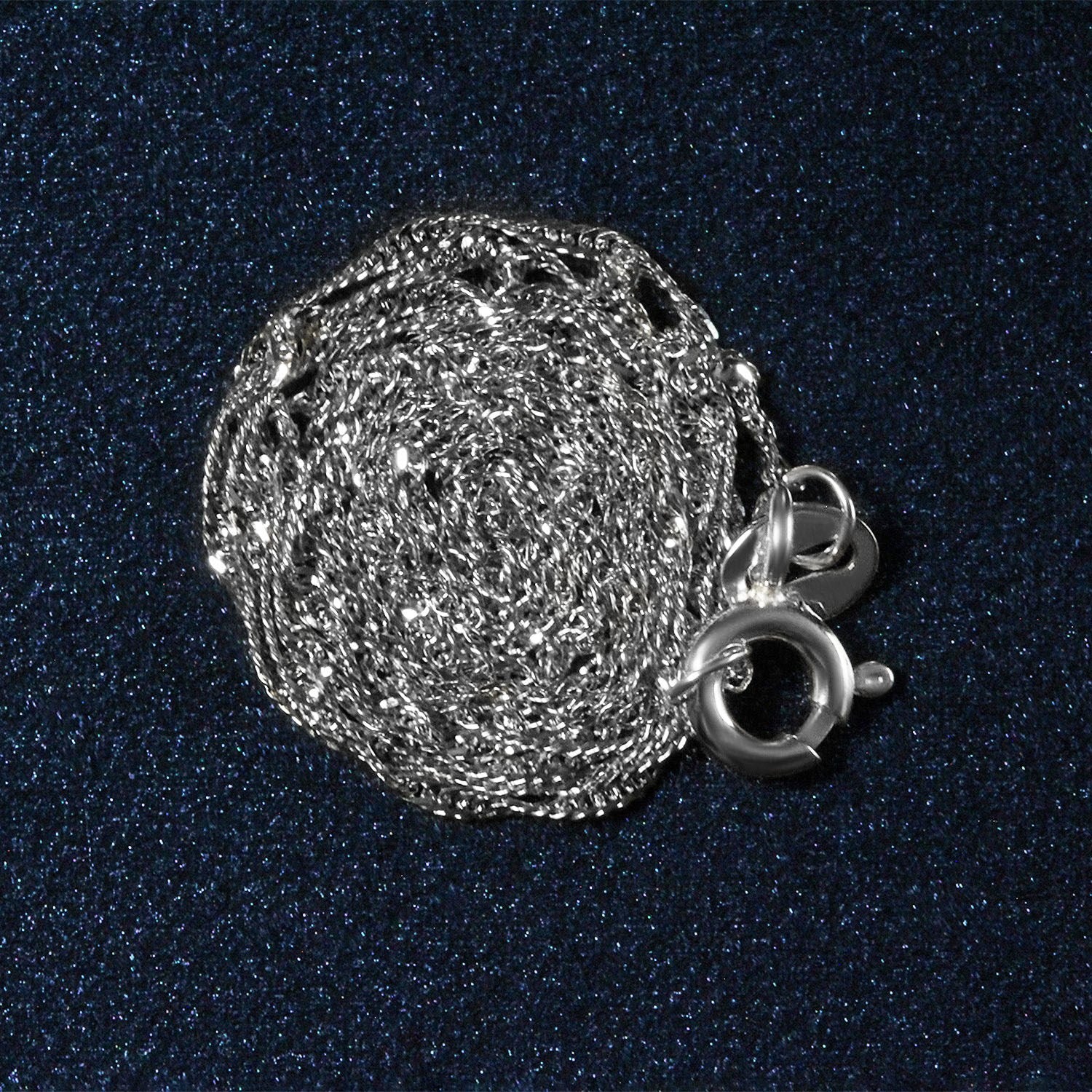 14k White Gold Singapore Chain (1.10 mm)