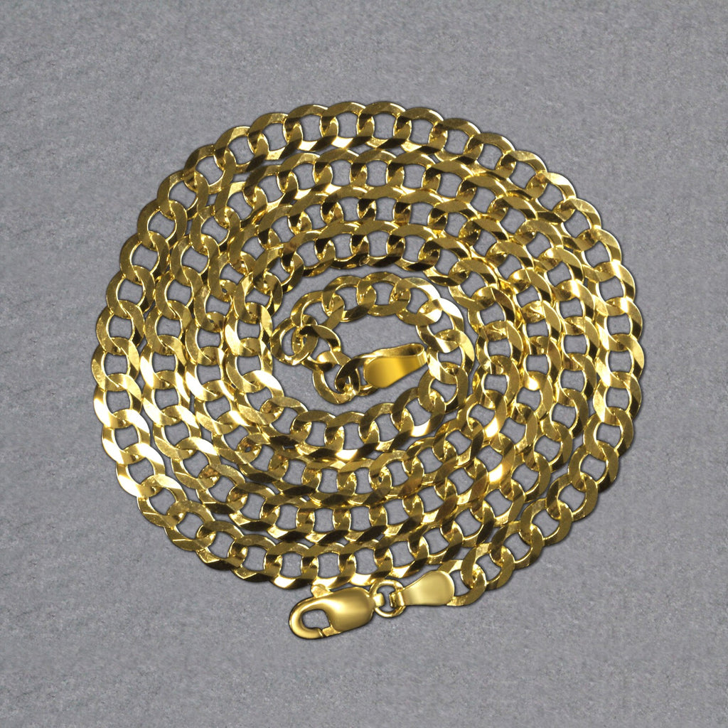 10k Yellow Gold Curb Chain (4.70 mm)