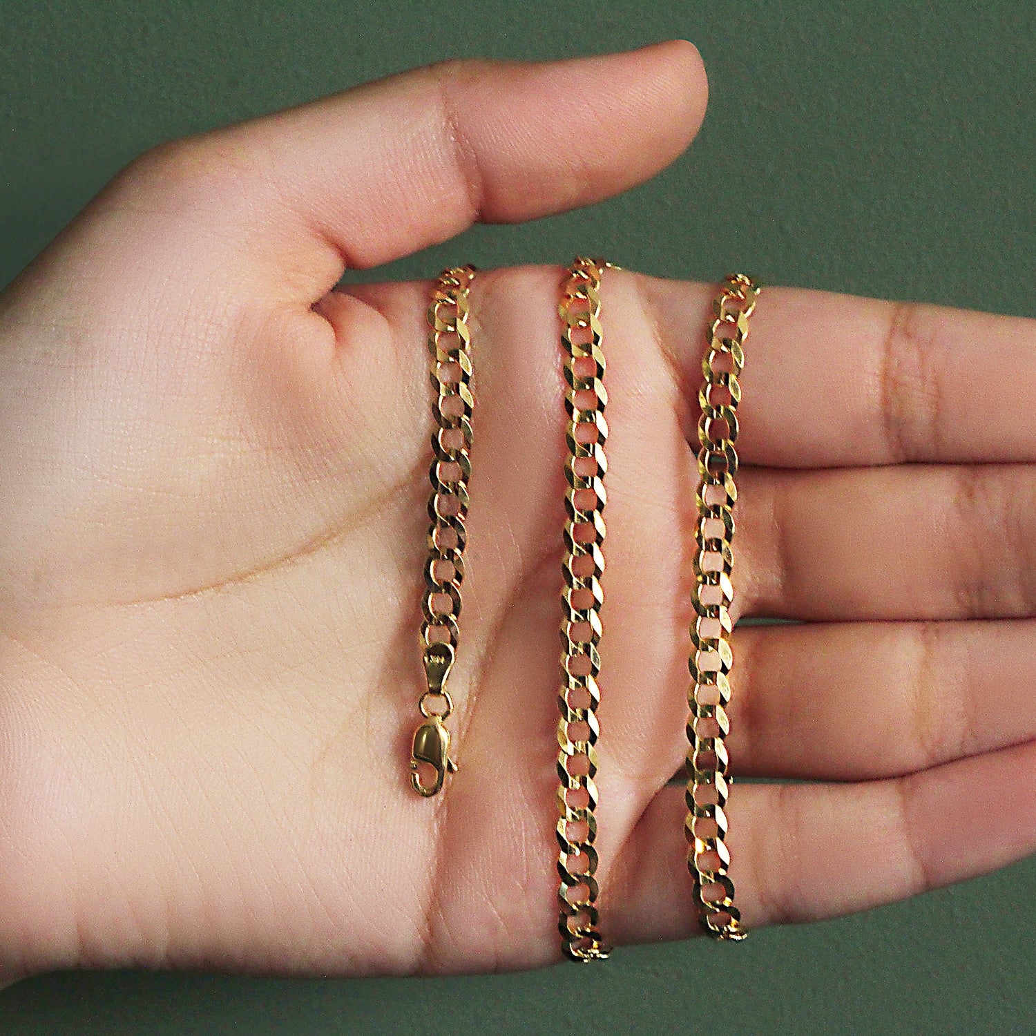 10k Yellow Gold Curb Chain (4.70 mm)