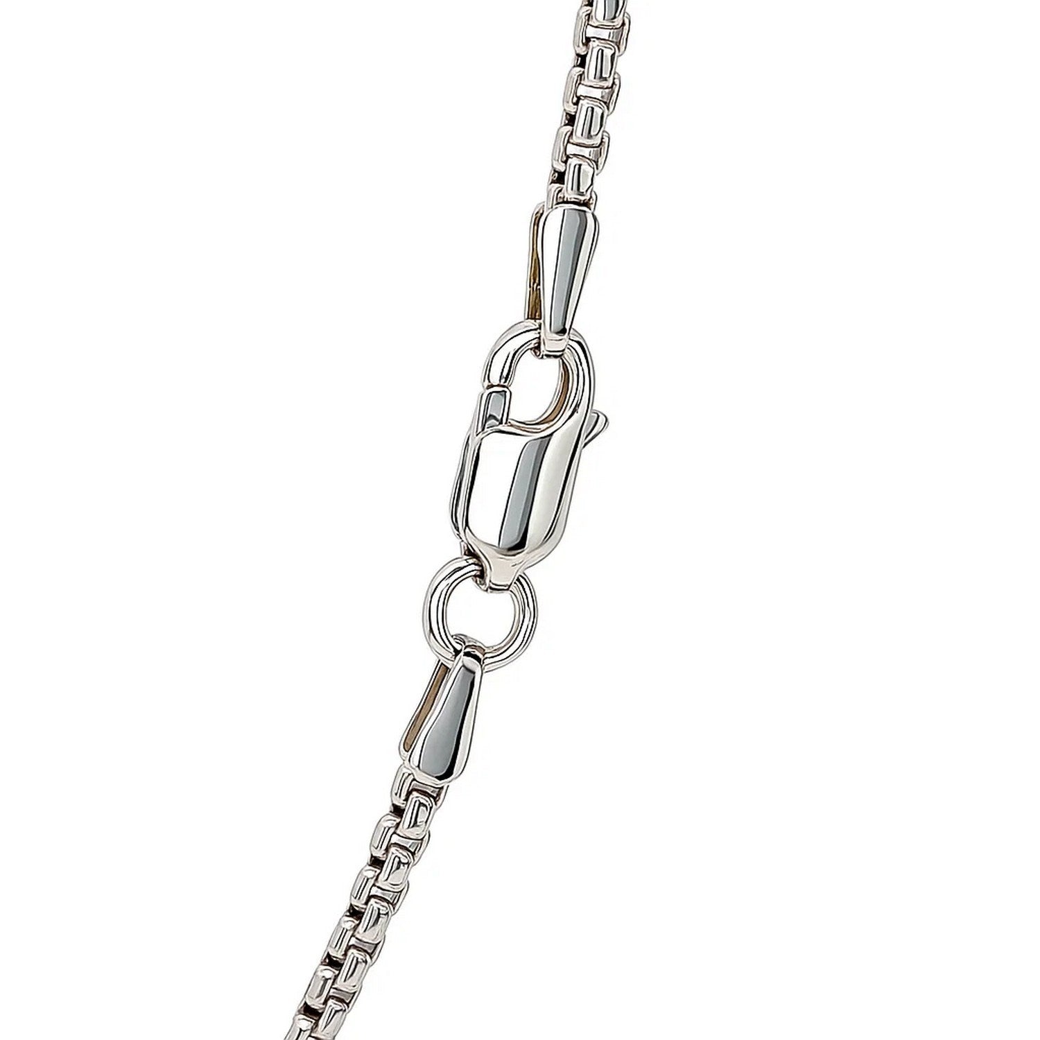 14k White Gold Round Box Chain (1.8 mm)