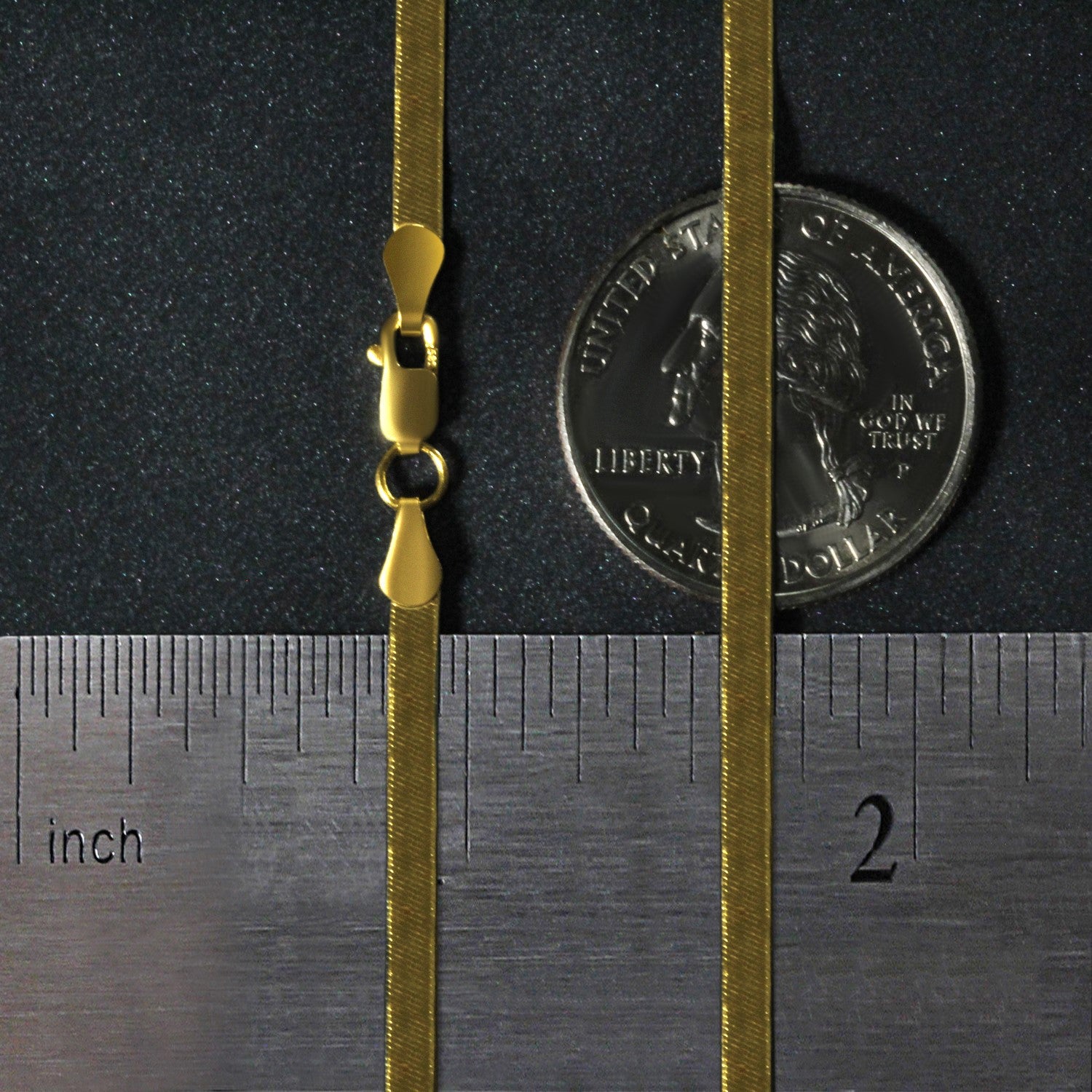 14k Yellow Gold Super Flex Herringbone Chain (2.80 mm)