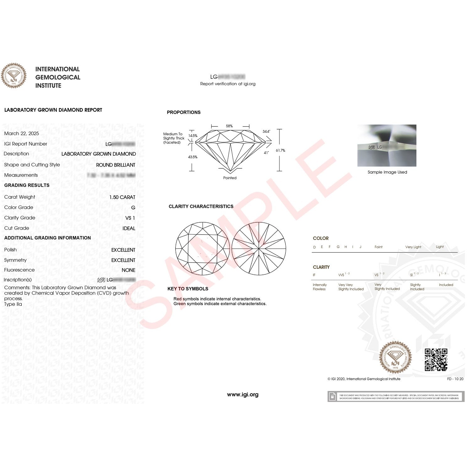 1 1/2 Carat Round Lab Grown IGI G/VS1 Diamond Solitaire Ring in 10K Yellow Gold - Close-Up | BIJOLINA