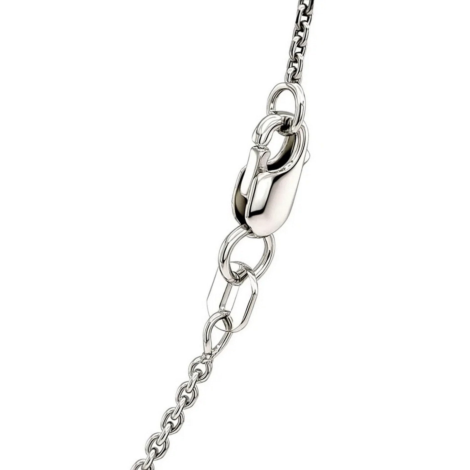 14k White Gold Diamond Cut Cable Link Chain (1.30 mm)