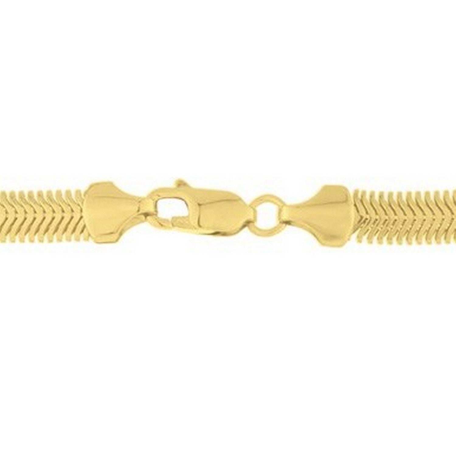 14K Yellow Gold Oval Snake Chain (5.30 mm)