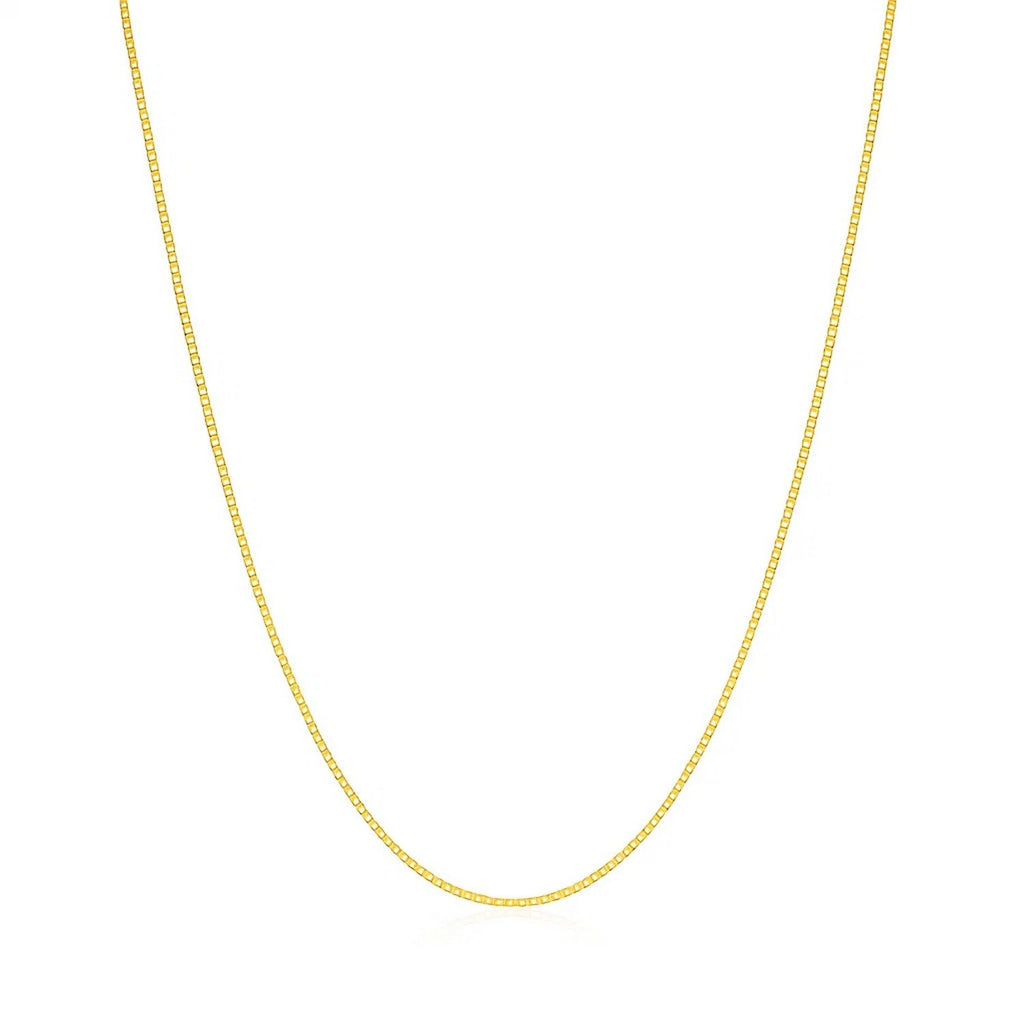 14k Yellow Gold Classic Box Chain (0.45 mm)