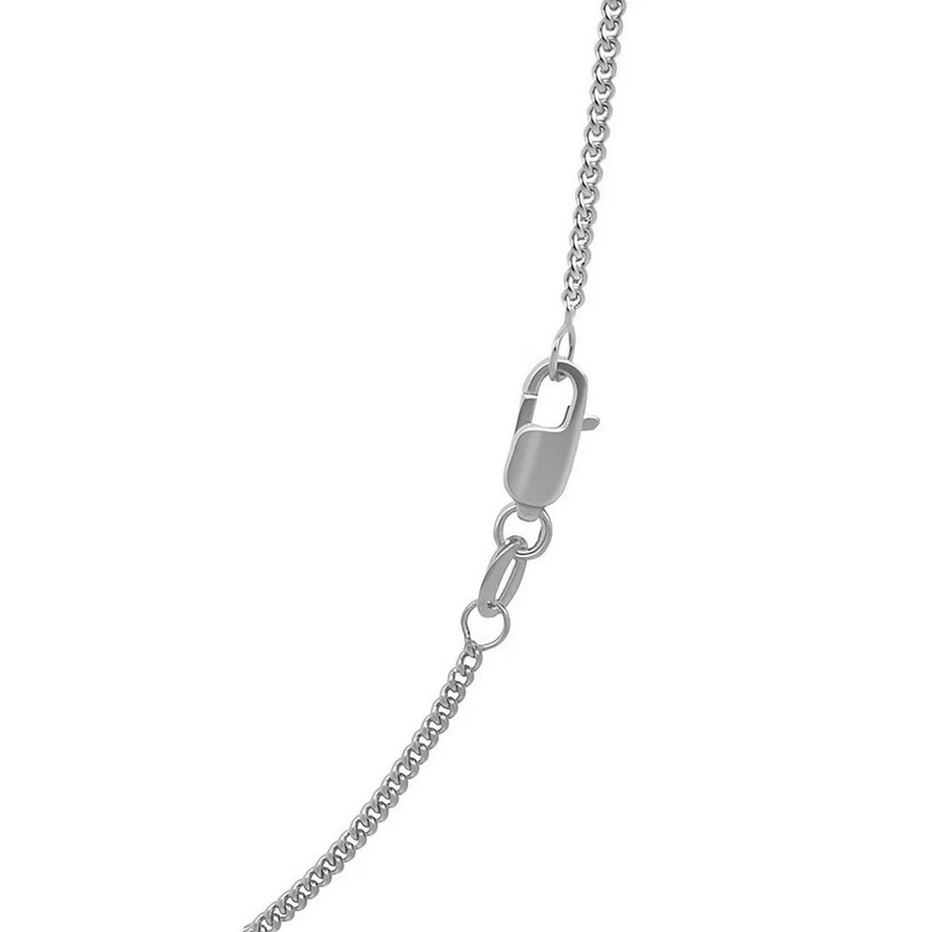 14k White Gold Gourmette Chain (1.40 mm)