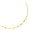 3.0 mm 14k Two Tone Gold Reversible Omega Necklace | BIJOLINA
