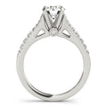 14k White Gold Split Shank Prong Set Diamond Engagement Ring (1 3/8 cttw) | BIJOLINA