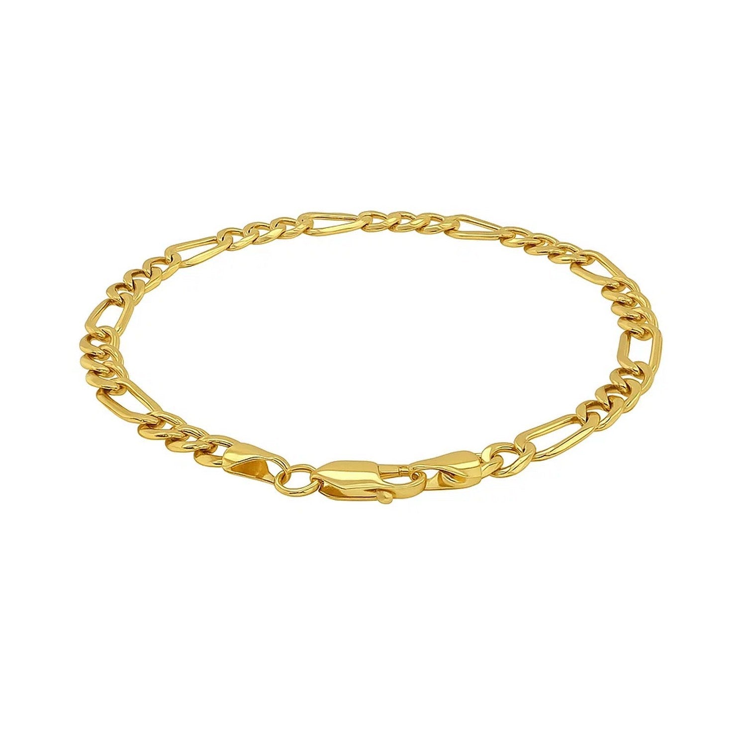 14k Yellow Gold Lite Figaro Bracelet (5.60 mm)