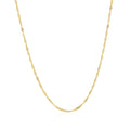 14k Yellow Gold Singapore Style Adjustable Chain (1.40 mm)