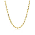 10k Yellow Gold Solid Diamond Cut Rope Chain (3.00 mm) | BIJOLINA