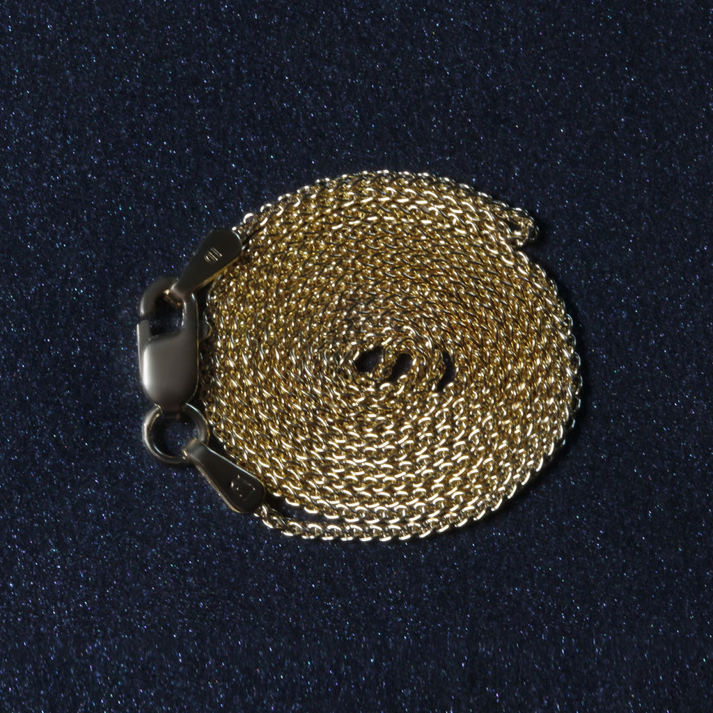 10k Yellow Gold Wheat Chain 1.0mm (1.00 mm) - Close-Up | BIJOLINA