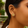 14k Yellow Gold Intertwined Love Knot Stud Earrings | BIJOLINA