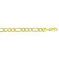 14k Yellow Gold Lite Figaro Bracelet (6.60 mm) | BIJOLINA