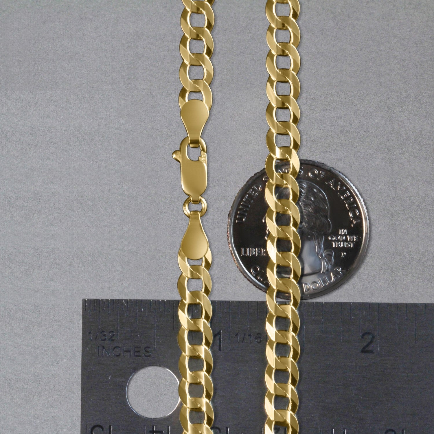 10k Yellow Gold Curb Chain (5.70 mm)