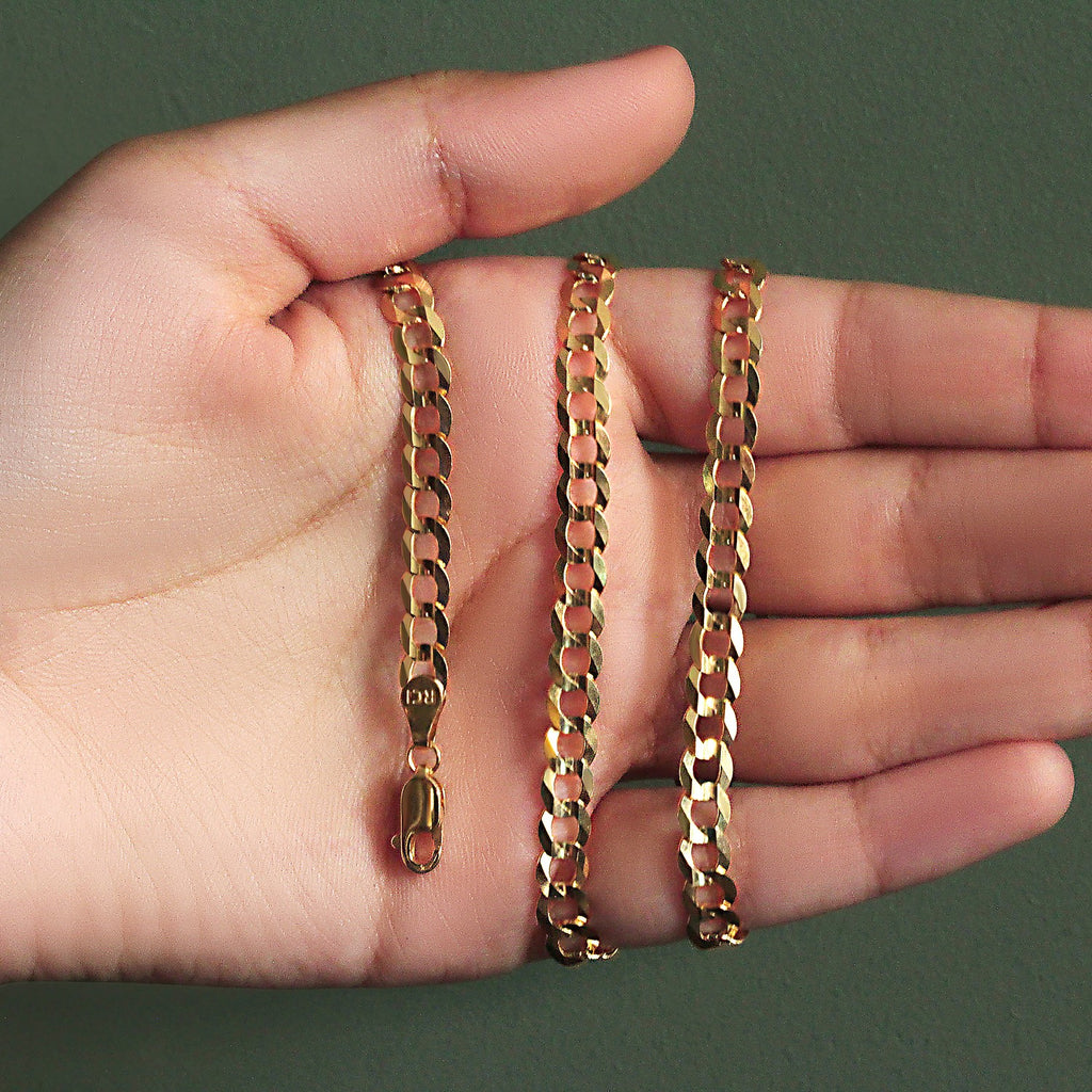 10k Yellow Gold Curb Chain (5.70 mm)
