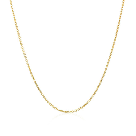 10k Yellow Gold Cable Chain (1.10 mm)