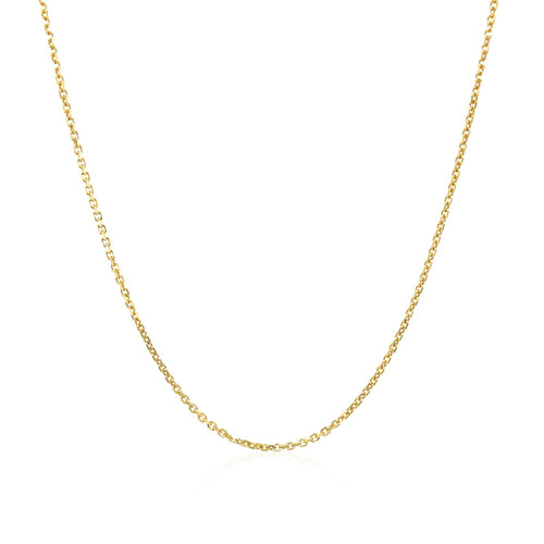 10k Yellow Gold Cable Chain (1.10 mm)
