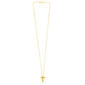 14K Yellow Gold Helium Initial T Pendant | BIJOLINA