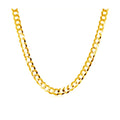 10k Yellow Gold Curb Chain (3.60 mm) | BIJOLINA