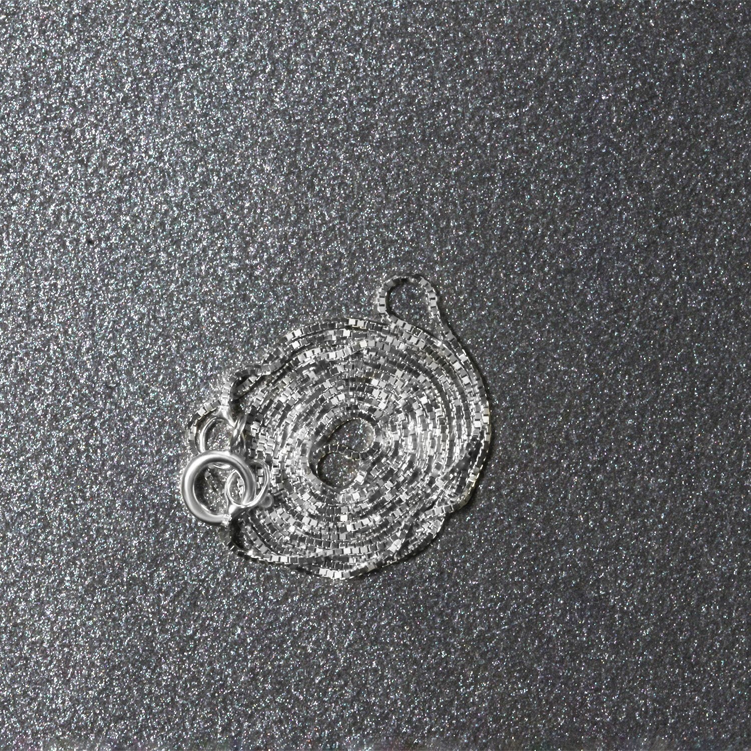 10k White Gold Classic Box Chain (0.45 mm)