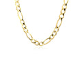 10K Yellow Gold Solid Figaro Chain (5.30 mm) | BIJOLINA