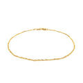 14k Yellow Gold Singapore Bracelet (1.10 mm) | BIJOLINA