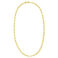 14K Yellow Gold Mini Diamante Paperclip Necklace (3.20 mm) | BIJOLINA