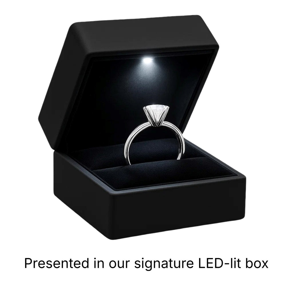 1 1/2 Carat Oval Lab Grown IGI G/VS1 Diamond Solitaire Ring in 10K White Gold