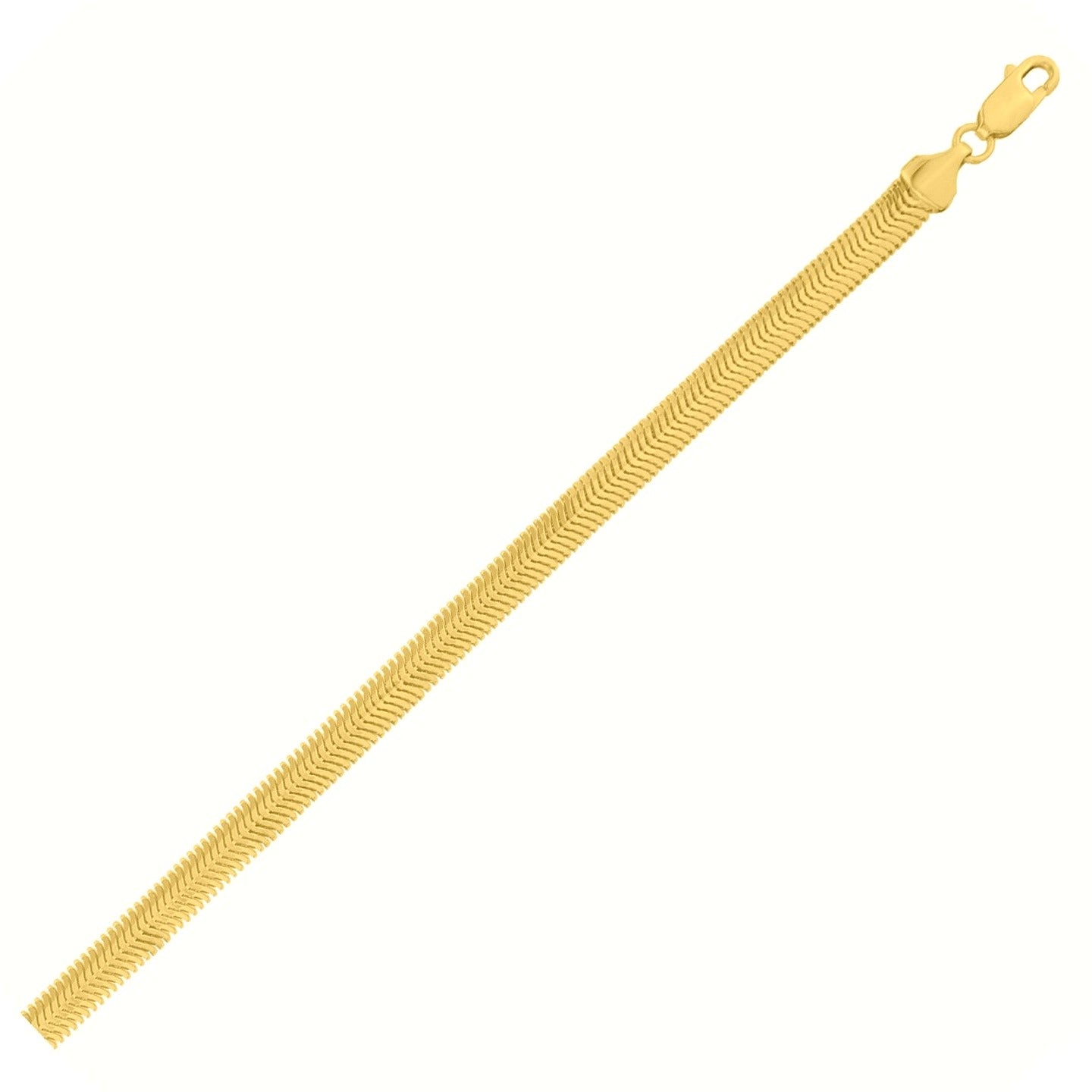 14K Yellow Gold Oval Snake Chain (5.30 mm)