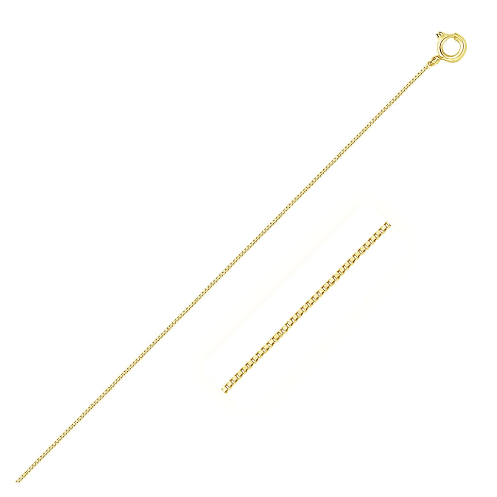 10k Yellow Gold Classic Box Chain (0.45 mm)